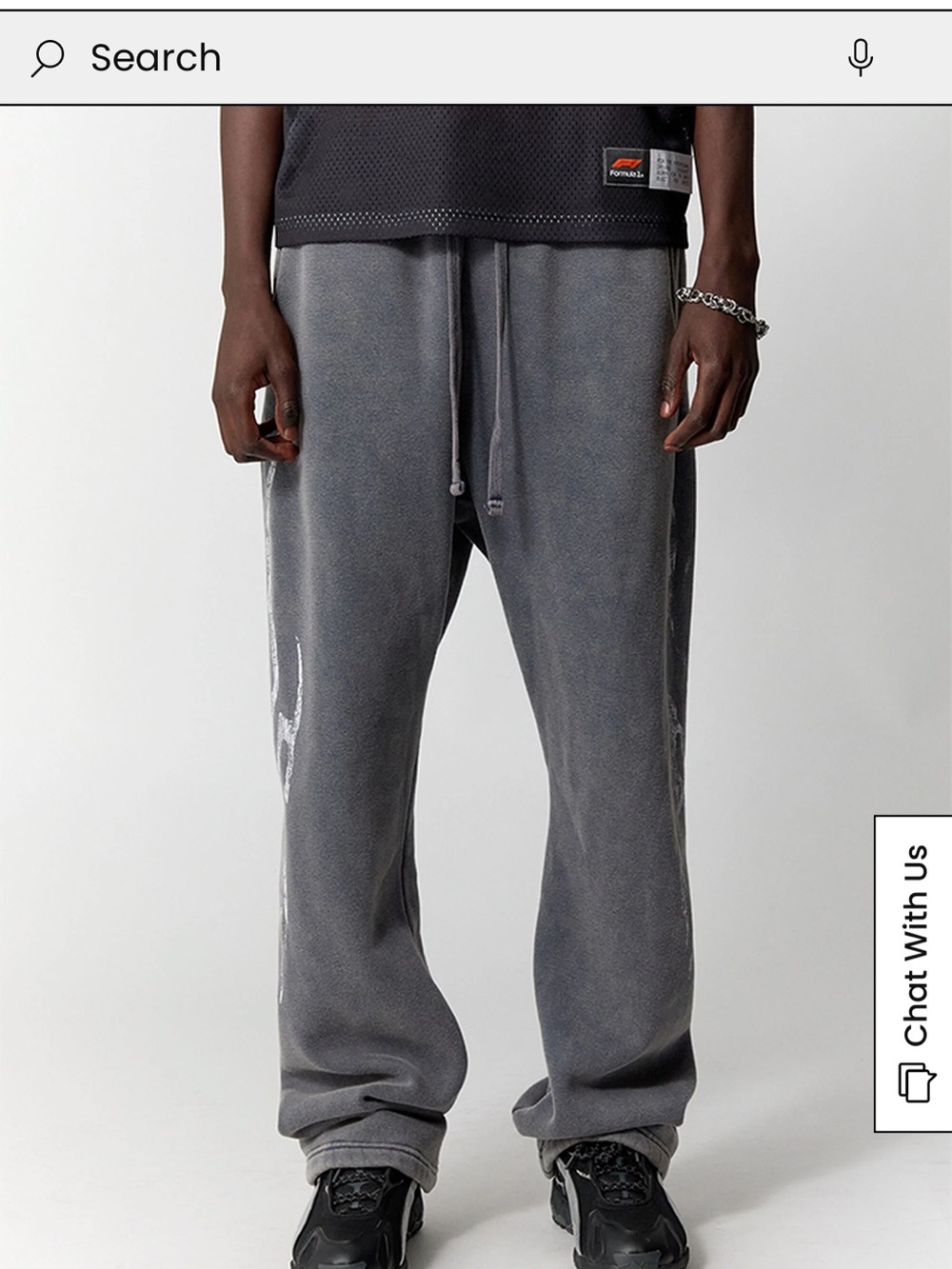 Pacsun Men's Washed Gray Baggy Sweatpants